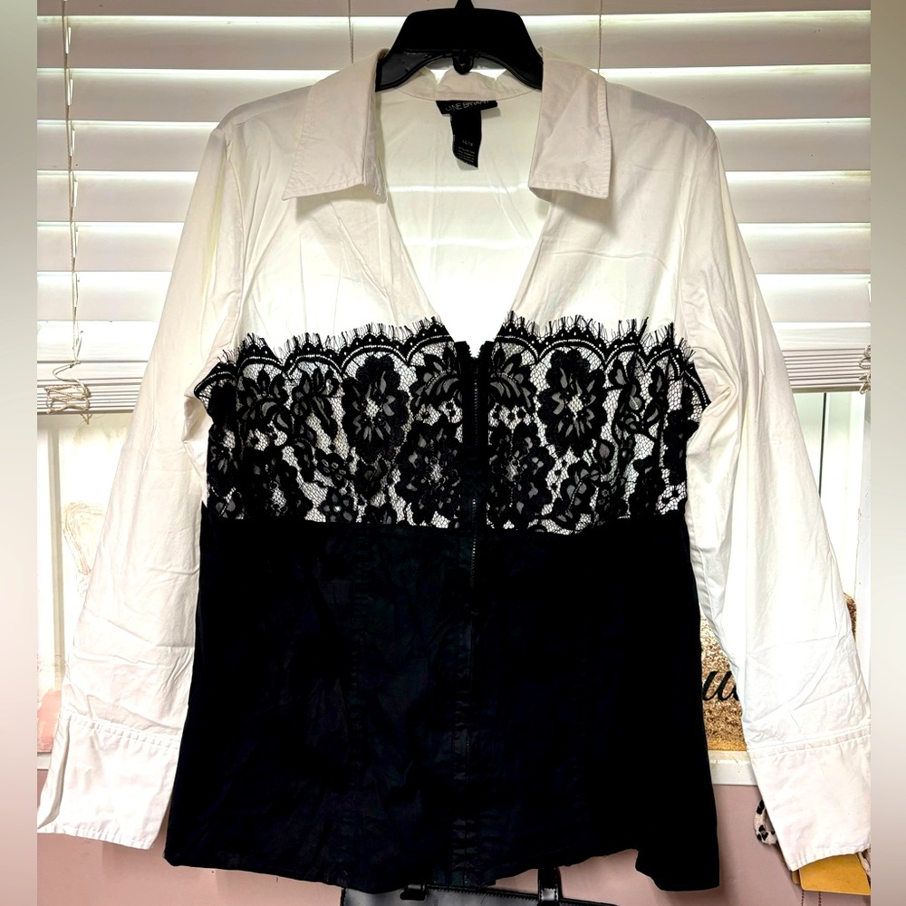 Lane Bryant button up